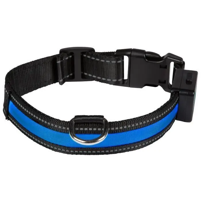 Eyenimal Bleu Rechargeable Luminous Usb Dog Collar