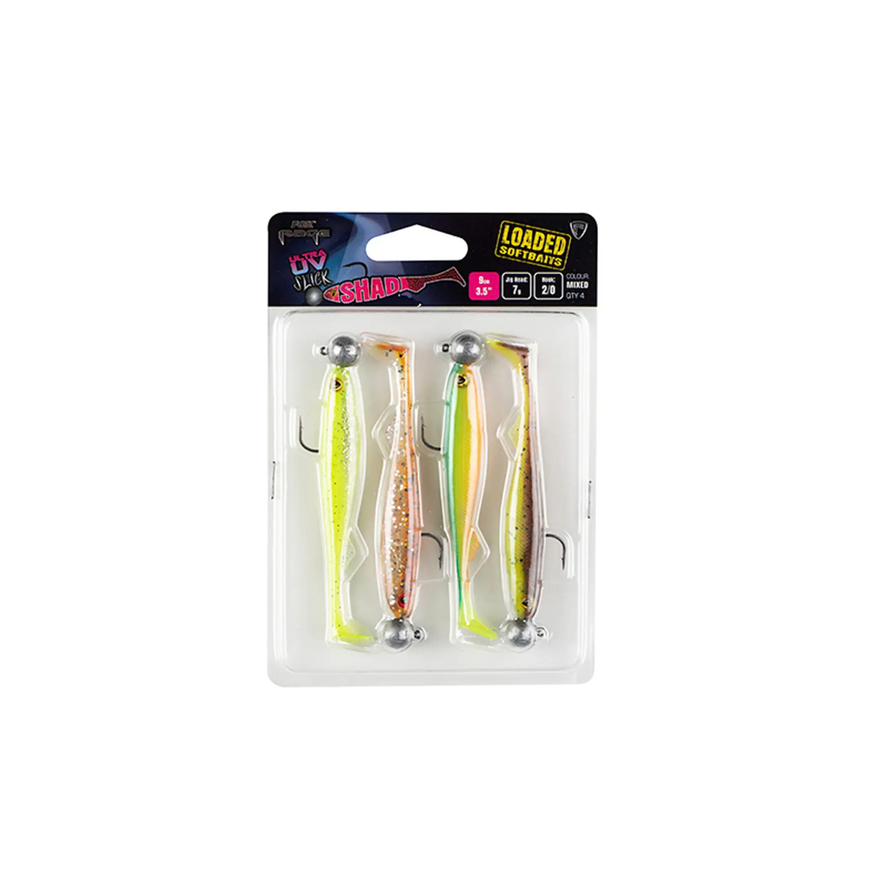 Lockvögel Fox Rage Shad Loaded Ultra UV – 7g (x4)