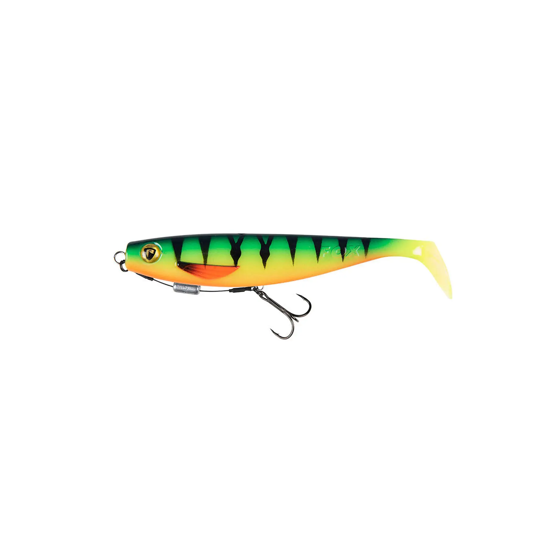 Weicher Köder Fox Rage pro shad loaded UV firetiger 5.5"