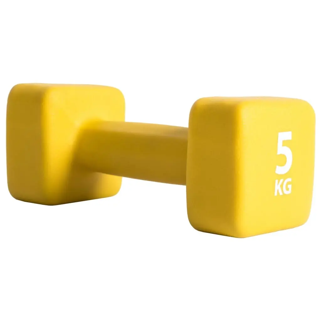 Pure 2Improve Unisex Jaune Dumbbell Pure2improve Neoprene 5Kg