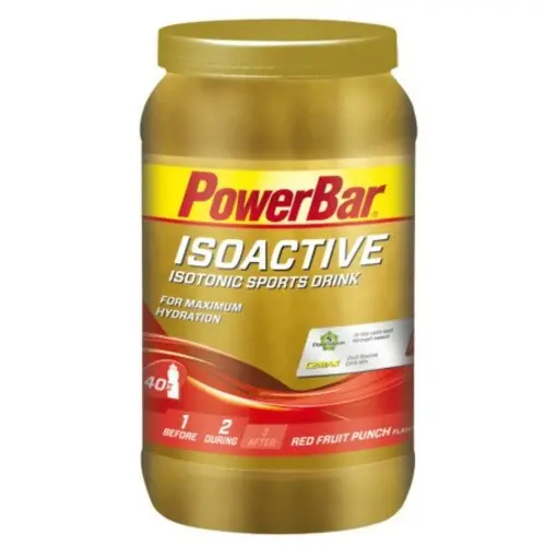 Velo Store - UK Isotonic drink PowerBar IsoActive - Red Fruit Punch (1320g) | Extra 10% off with Subscription, Postage £16.79 to UK Fedex.