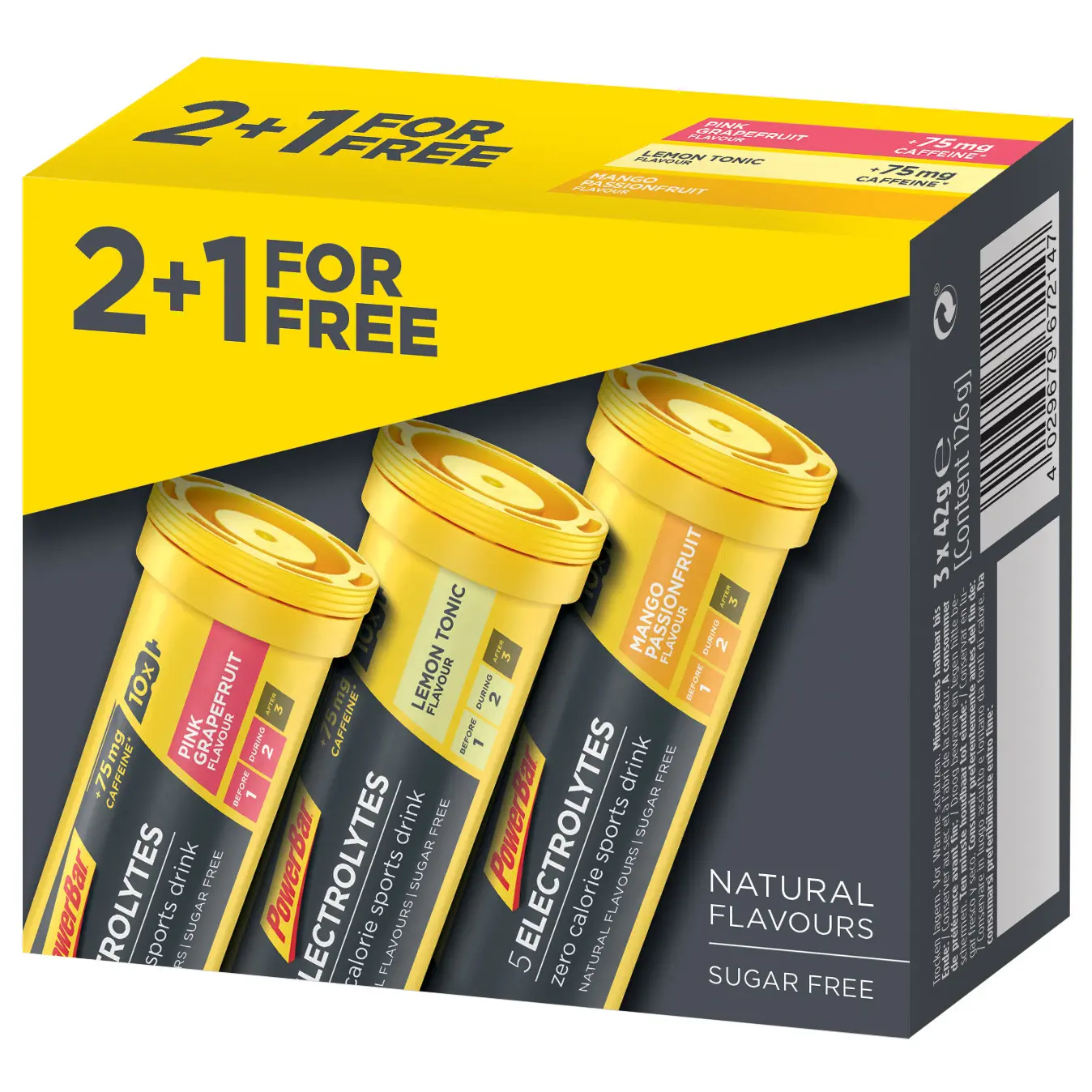 Velo Store - UK Electrolytes PowerBar 5 Electrolytes MultiPack 8 packs of 2+1x10 tabs Mixed : Mango Passion Fruit+Pink Grapefruit+Lemon Tonic | Extra 10% off with Subscription, Postage £16.79 to UK Fedex.