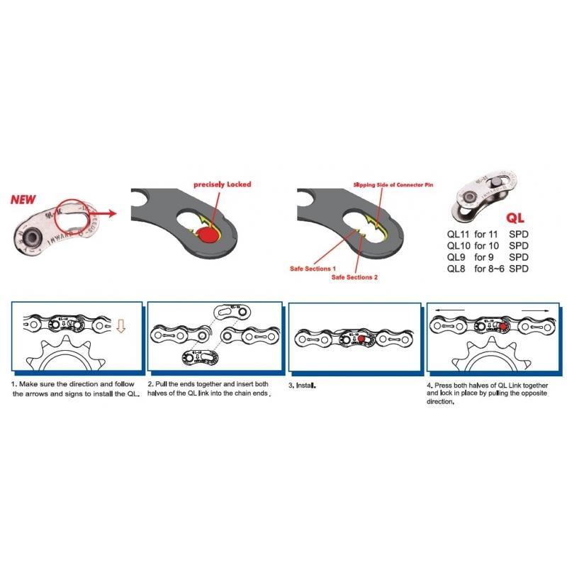 Velo Store - UK Single chain quick release Yaban Quick Link 11V | Extra 10% off with Subscription, Postage £16.79 to UK Fedex.