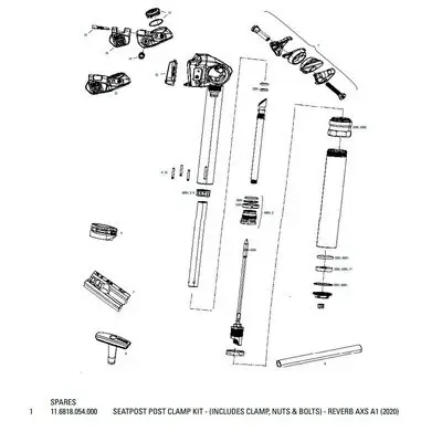 Kit fascette reggisella Rockshox Reverb AXS