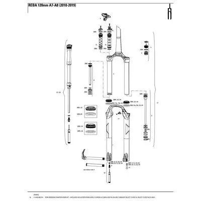 Kit di ruote di rimbalzo Rockshox 29 Reba/Sid/Sid Slct/Sid Sl Slct/Sid Rlc3