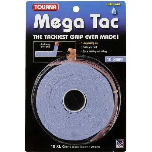 10 Tennis Overgrips im Set Tourna Mega Tac