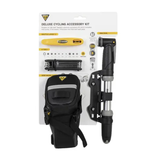 Mini pompa a mano Topeak Deluxe Cycling Accessory Kit