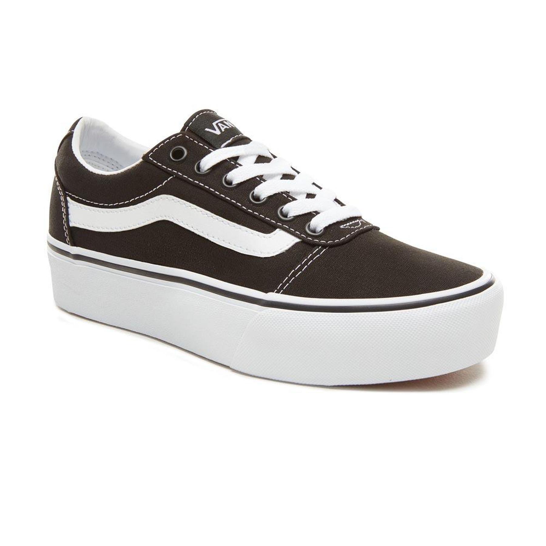 0191931863304 - Vans Wm Ward Platform in schwarz Sneaker für Damen