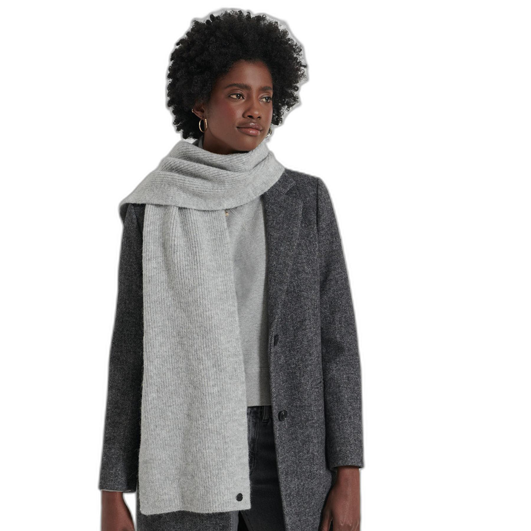 5057847362414 - Womens Luxe Schal Hellgrau - Größe 1Größe