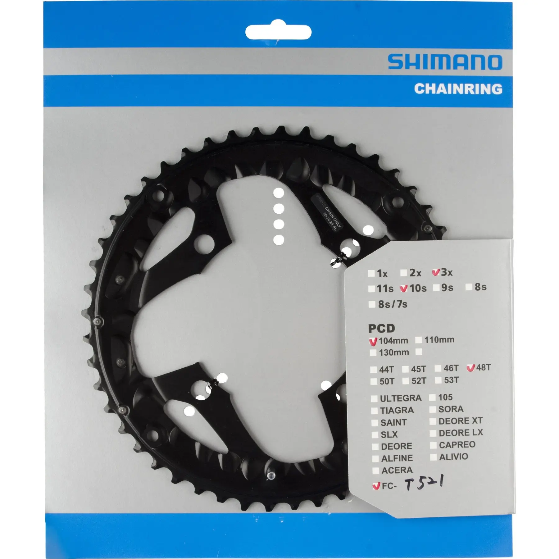 Shimano Kettenblatt FC-T521 10-fach