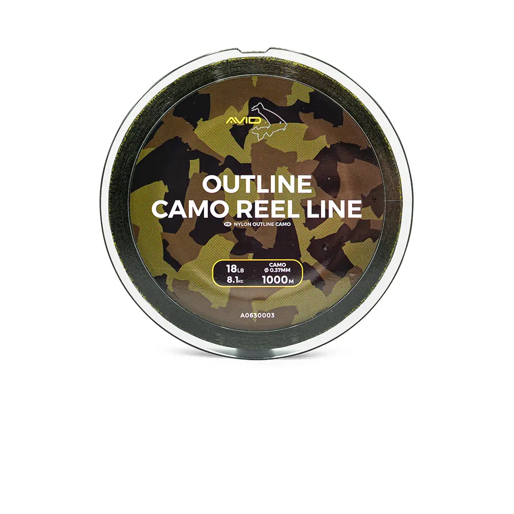 Nylon für den Fischfang Avid Outline camo reel line 15lb 1000 m