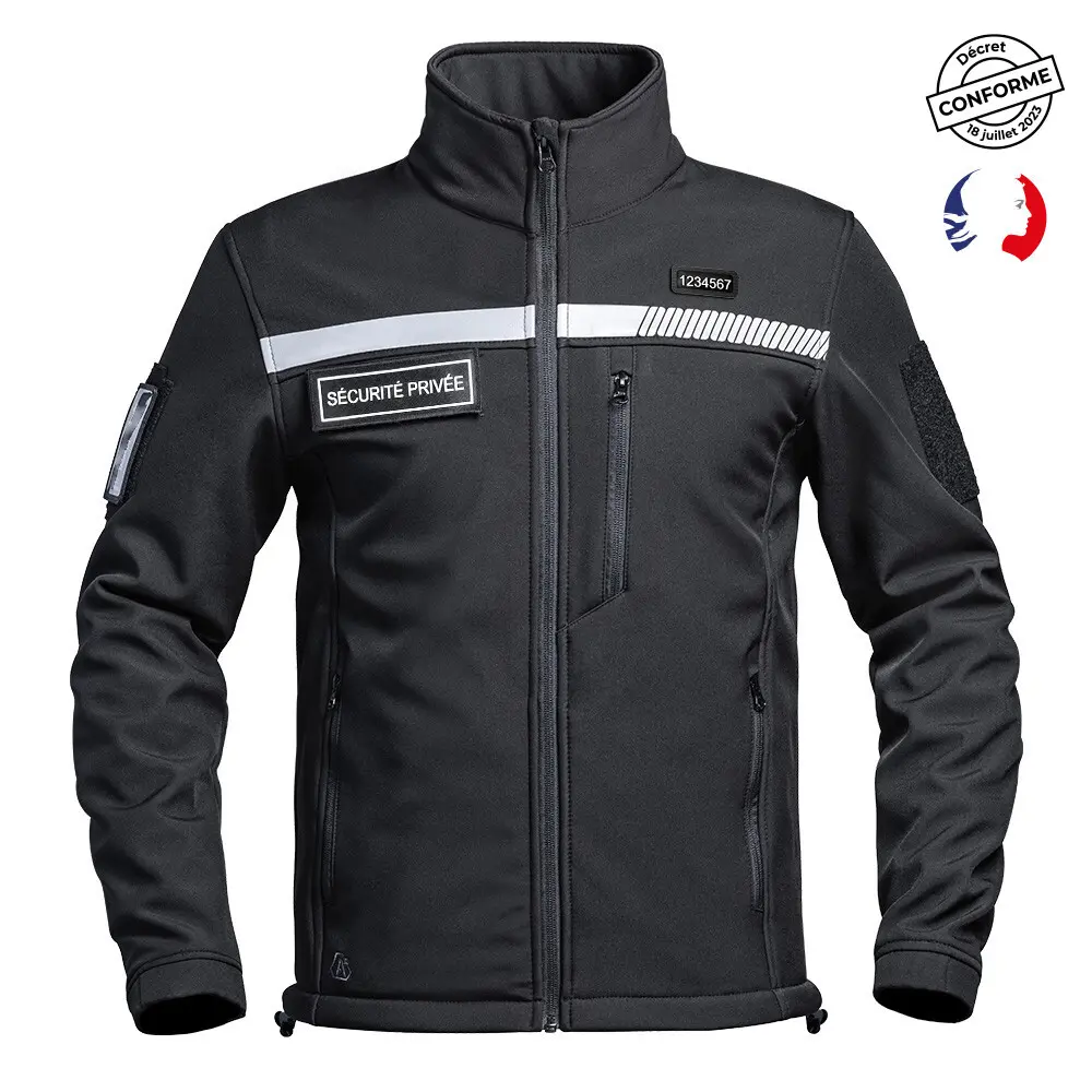 Softshell-Jacke Sicherheitsdienst A10 Equipment Sécu-One HV-Tape