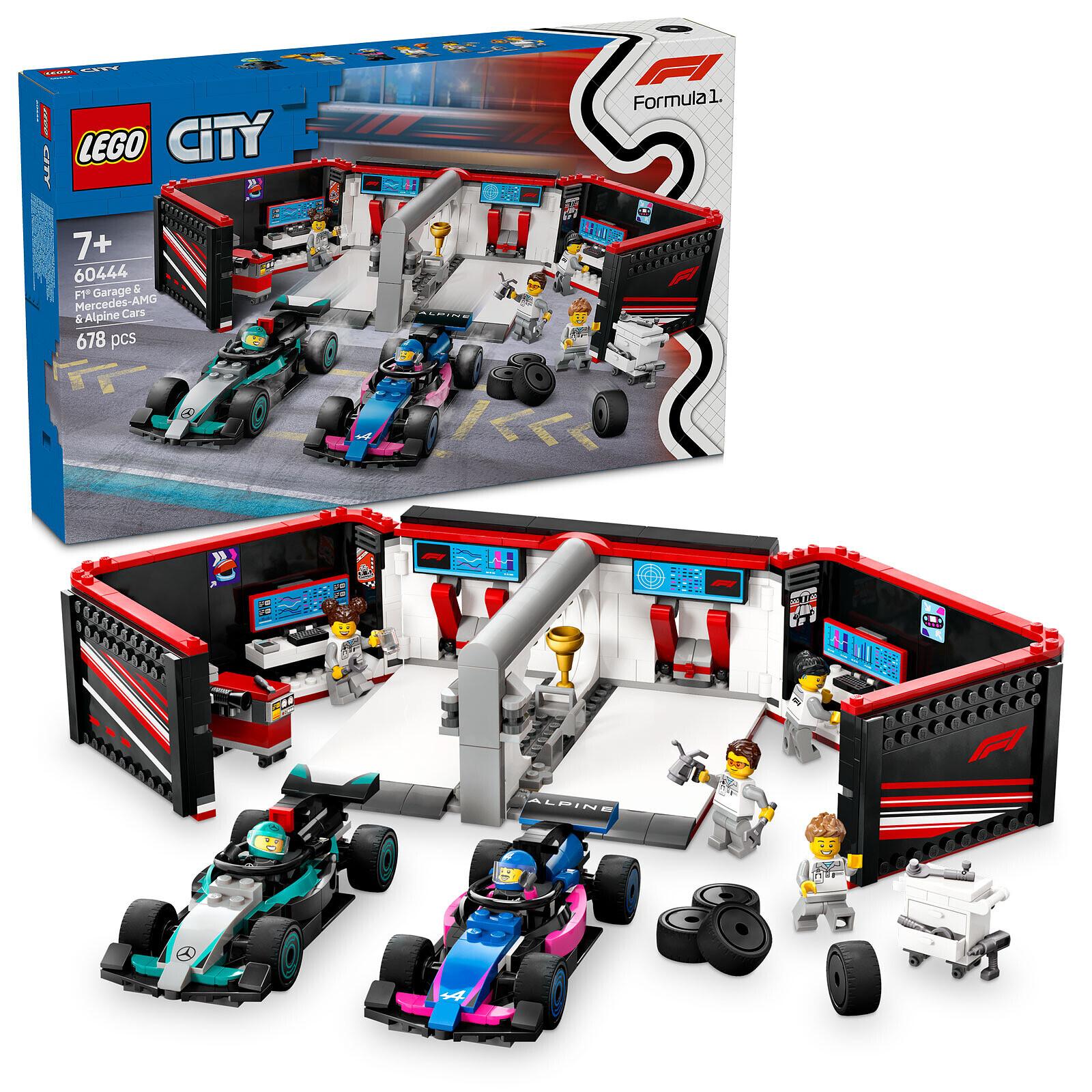 5702017812502 - 60444 City F1 Garage mit Mercedes-AMG & Alpine Rennautos Konstruktionsspielzeug