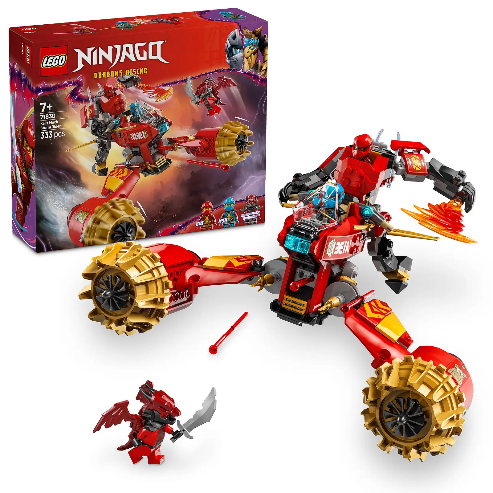 Ninjago Robot Ninja Sturm Motorrad Bausatz Lego