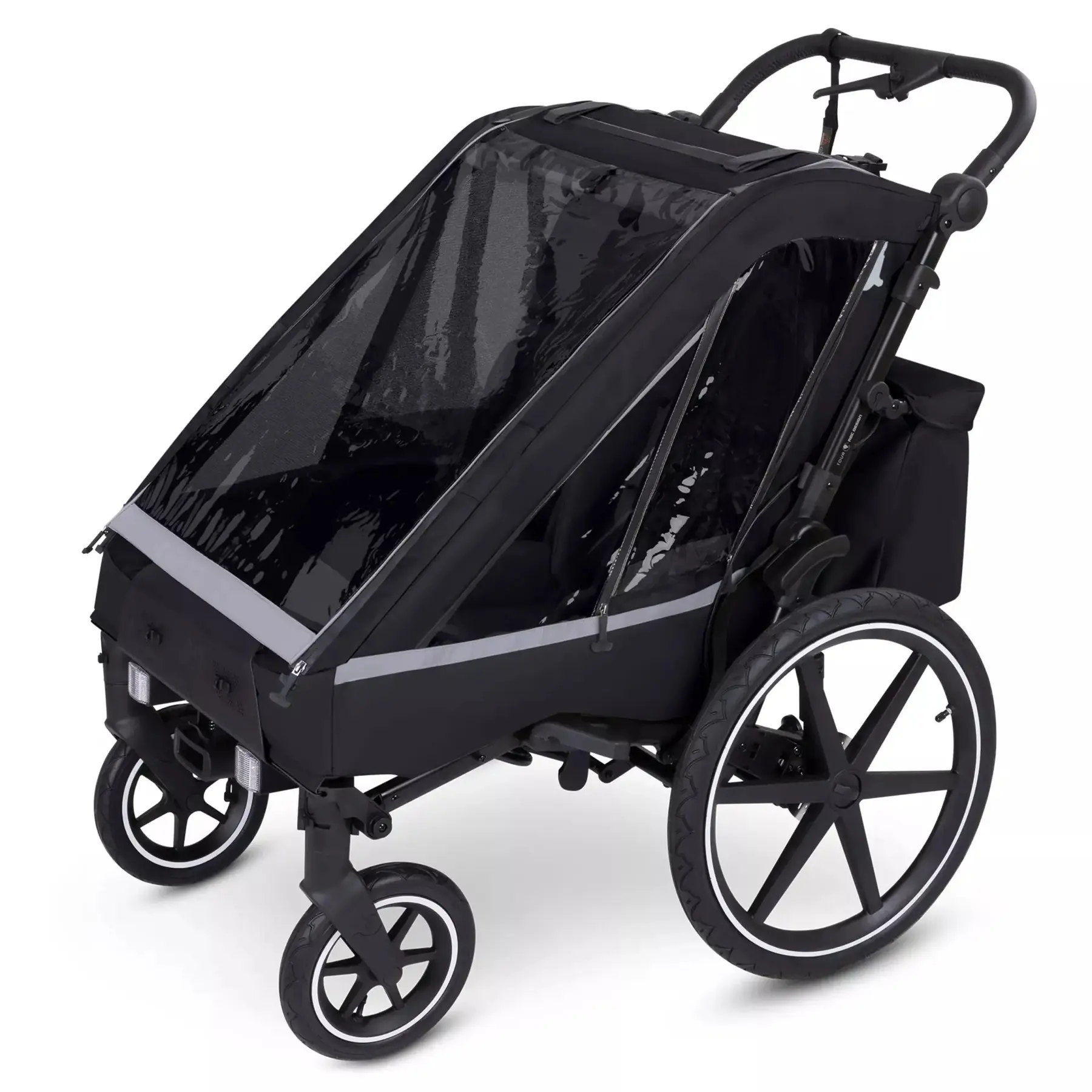 Remorque de vélo avec 2 sièges confort ABC Design