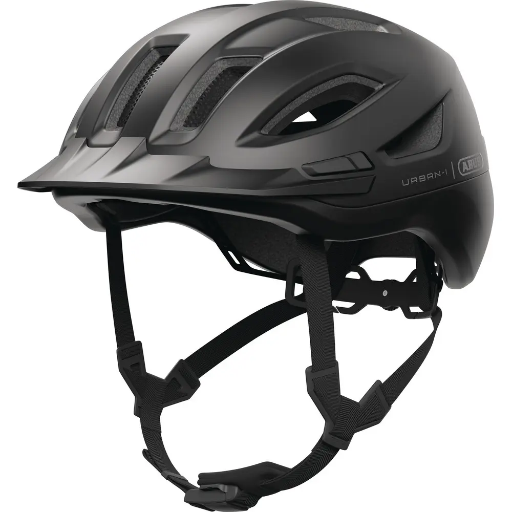 Fietshelm ABUS URBAN-I 4.0 ACE velvet black XL - 60-64 cm - zwart - Geschikt voor gebruik op elektrische fietsen - stadsfietsen - 320 g