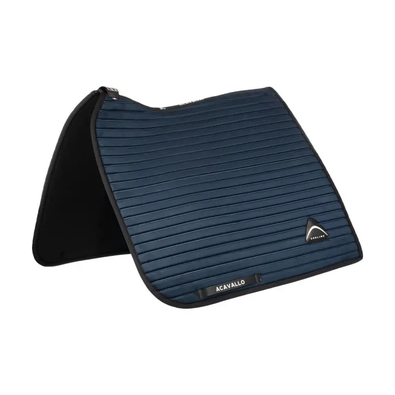 Tapis de dressage pour cheval en daim rayé Acavallo