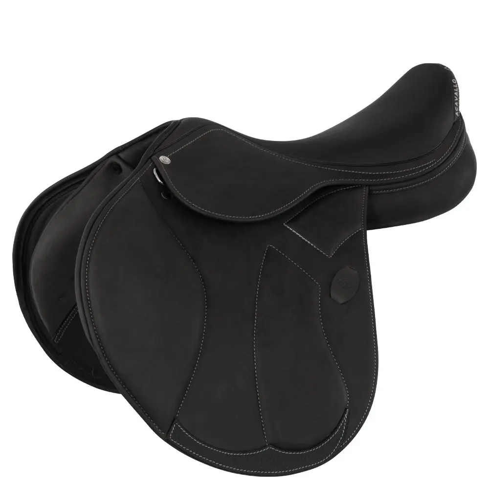 Selle d'obstacle pour cheval en cuir Acavallo Modigliani