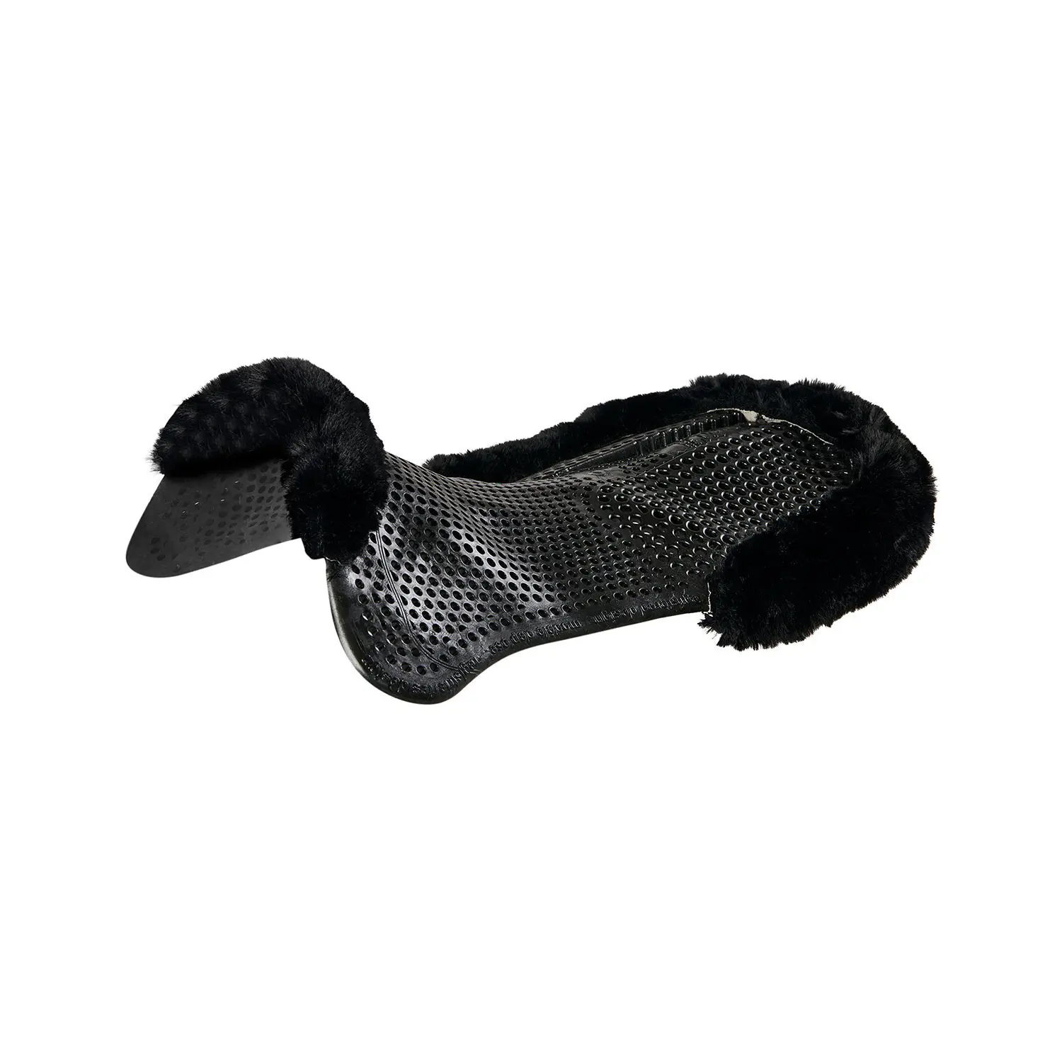 Acavallo Noir Gel Horse Saddle Pad With Cut-Out Rear Riser Ns-Fs Classic-Fs
