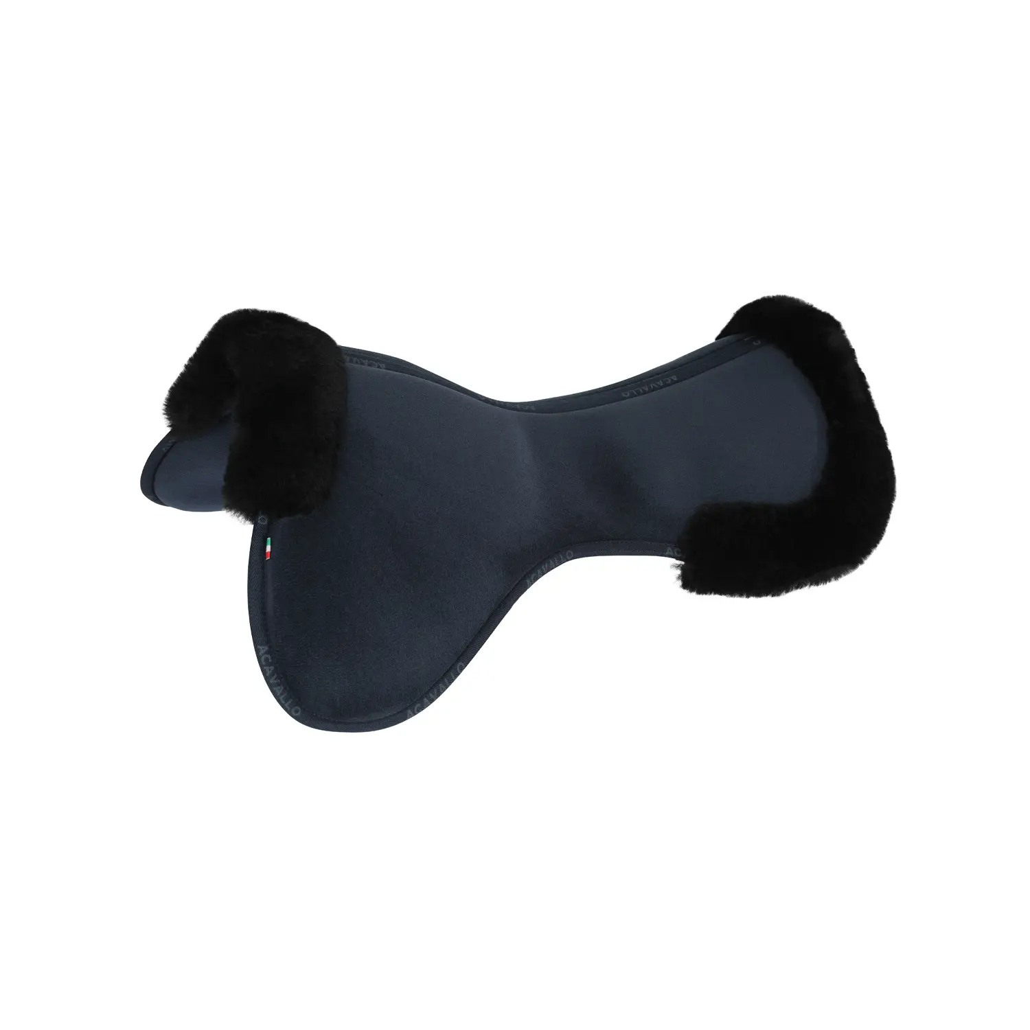 Acavallo Bleu Half Sheepskin Saddle Pad For Horse Close Contact Memory