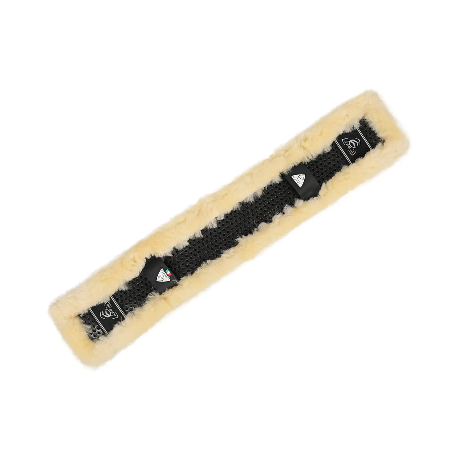 Meilleurs prix pour Protection de sangle courte en gel classique en peau de mouton Acavallo