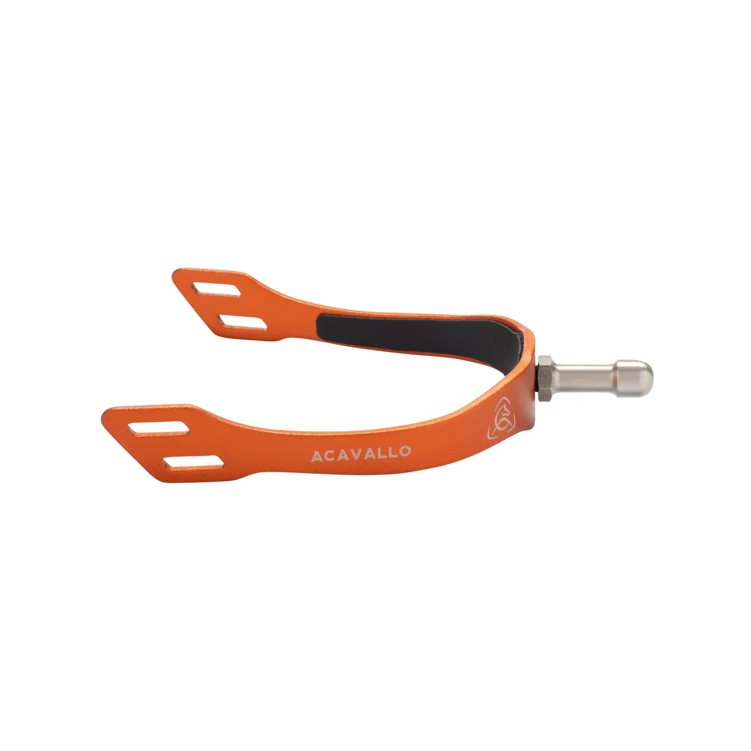 Acavallo Orange Horse Spurs With Interchangeable Collar Arena Aluplus 2.0