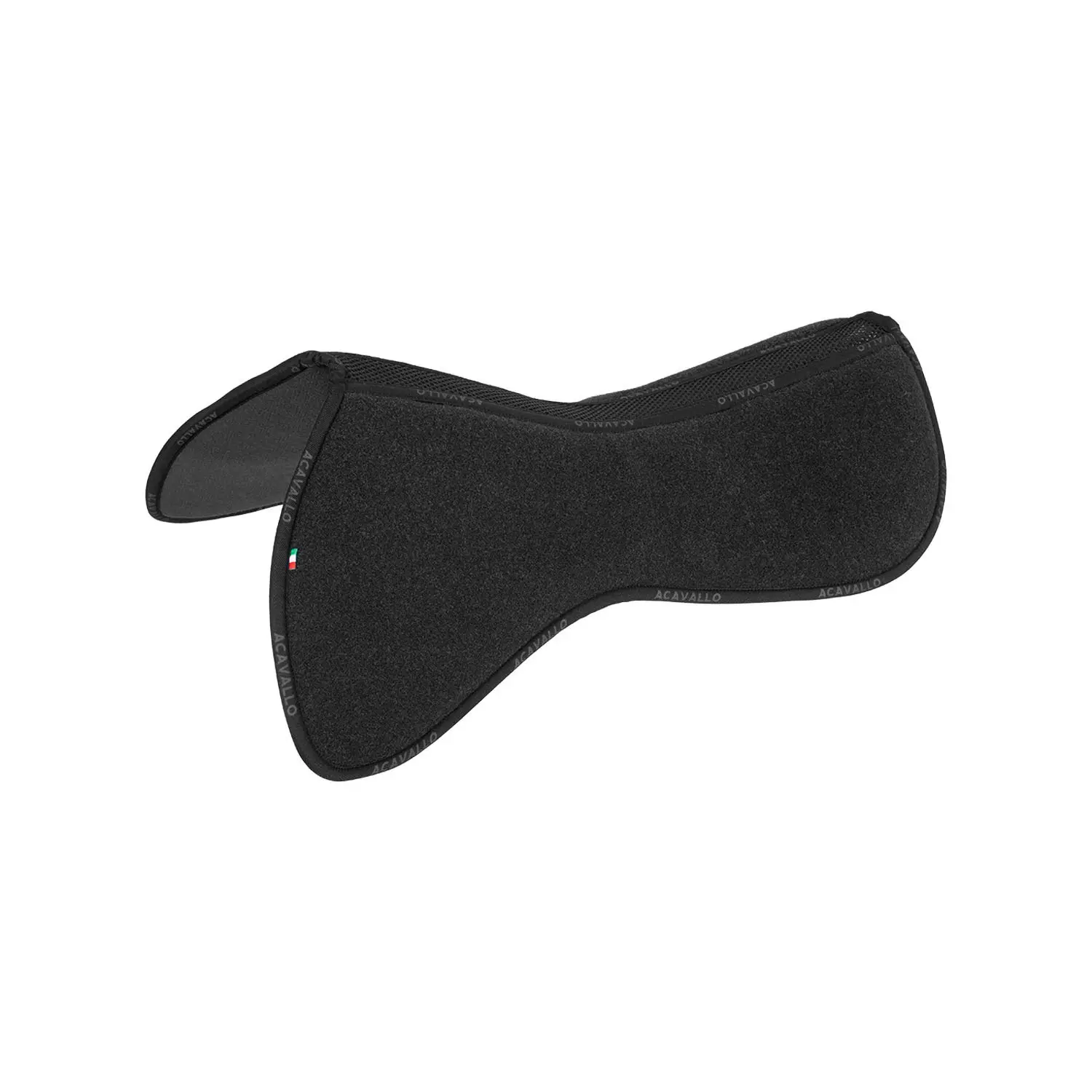 Acavallo Noir Double Layer Felt Saddle Pad For Horse Spine Fr. Mem.f.1/2