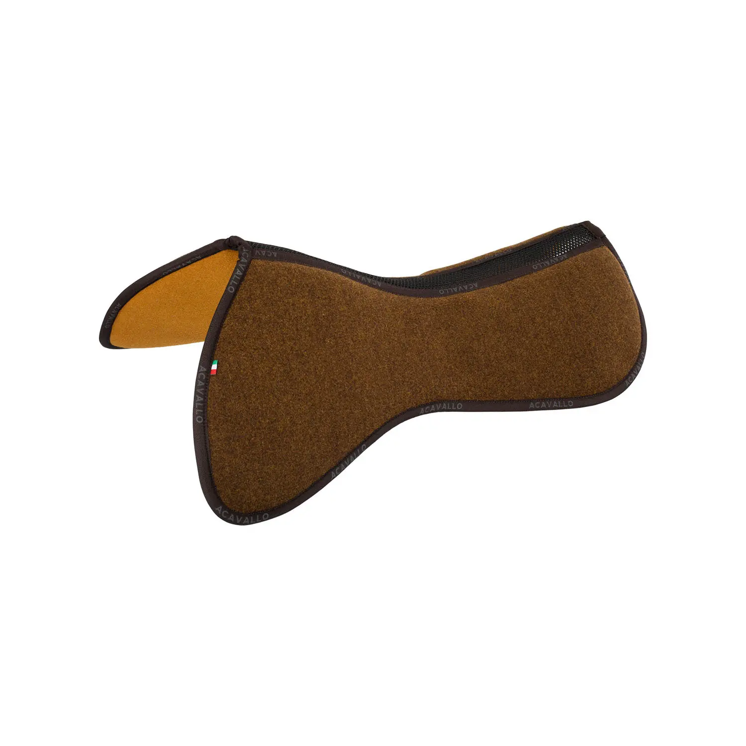 Acavallo Marron Double Layer Felt Saddle Pad For Horse Spine Fr. Mem.f.1/2
