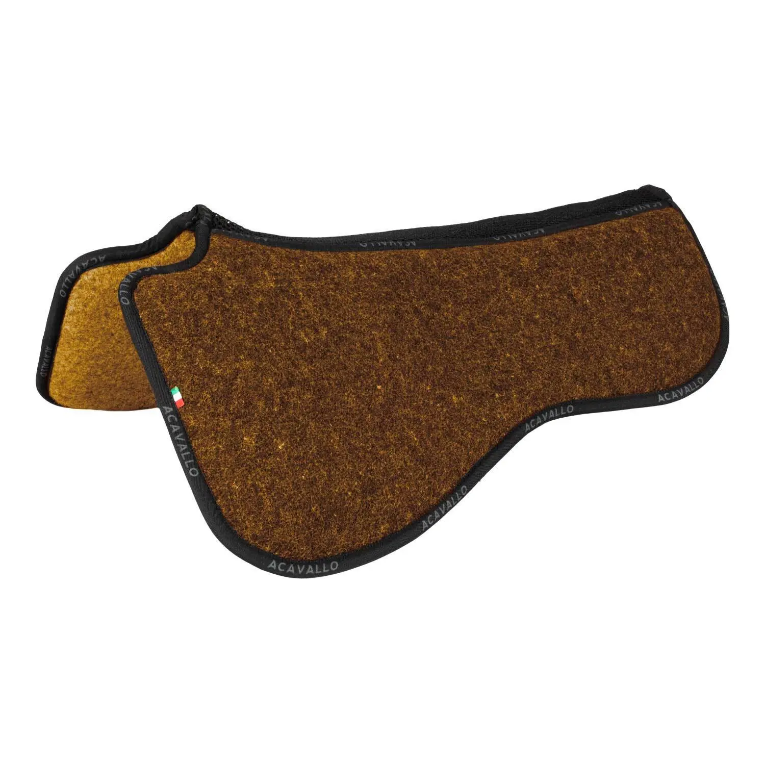 Acavallo Marron Double Layer Felt Saddle Pad For Horse Spine F.mem.1/2