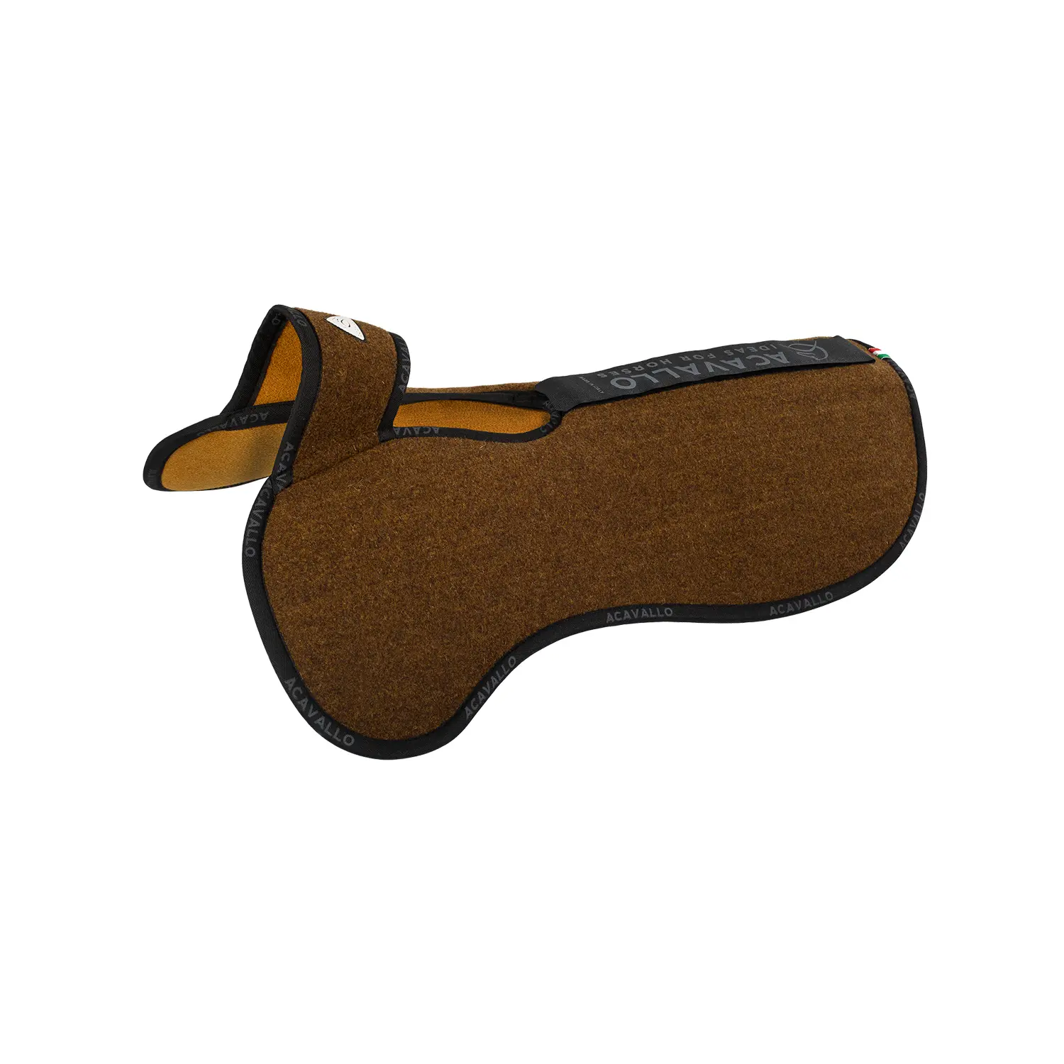 Acavallo Marron Double Layer Felt Saddle Pad For Horse