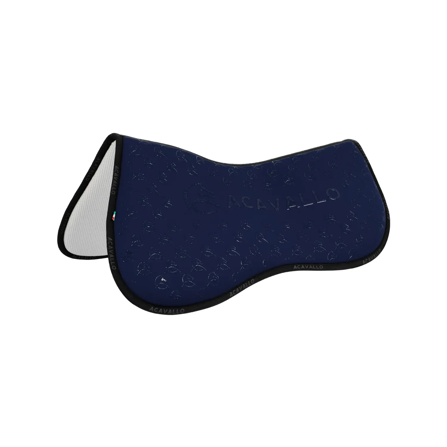 Acavallo Bleu Half Cushion For Horses With A Bamboo Fiber Underside Lycra & Memory Foam