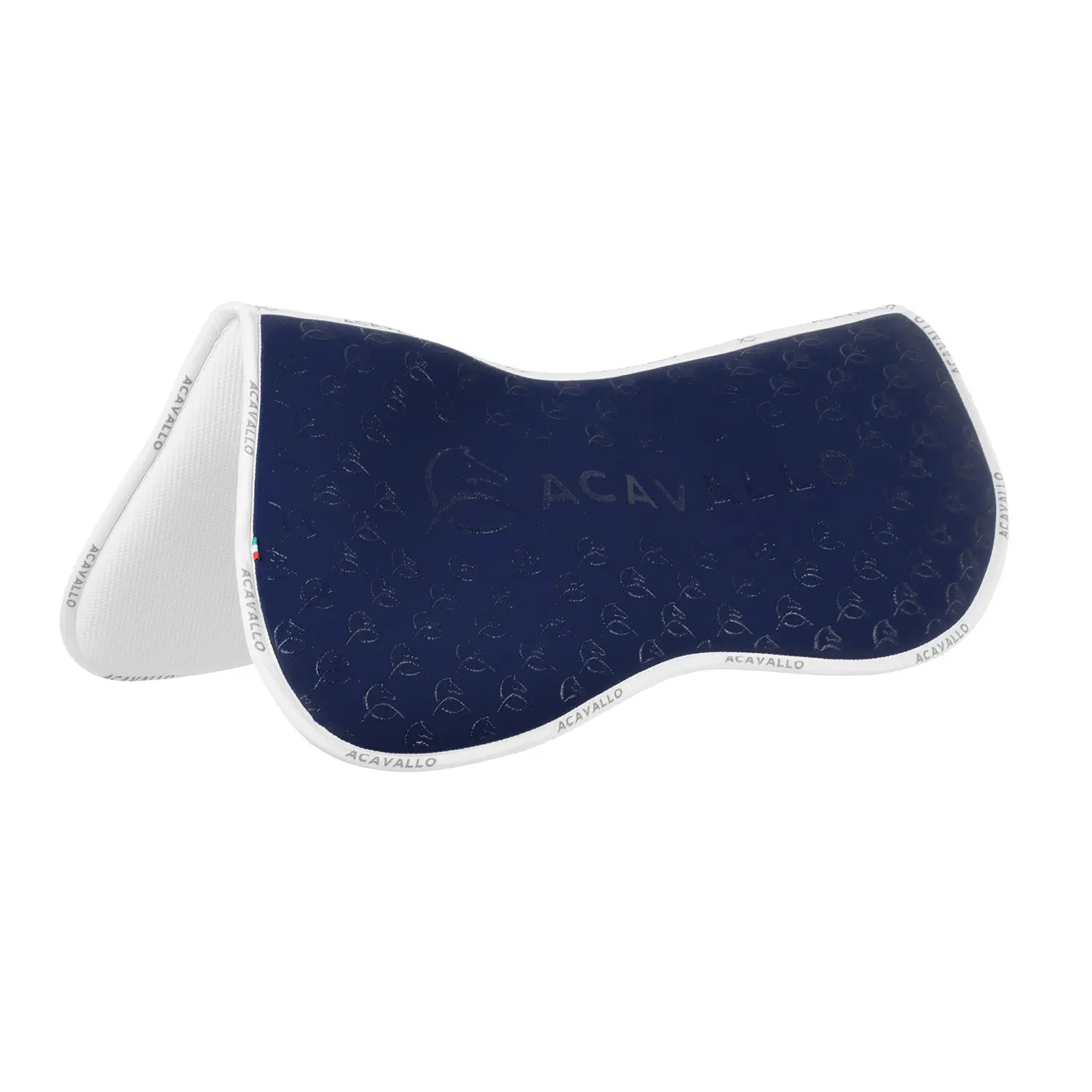 Acavallo Bleu Half Cushion For Horses With A Bamboo Fiber Underside Lycra & Memory Foam