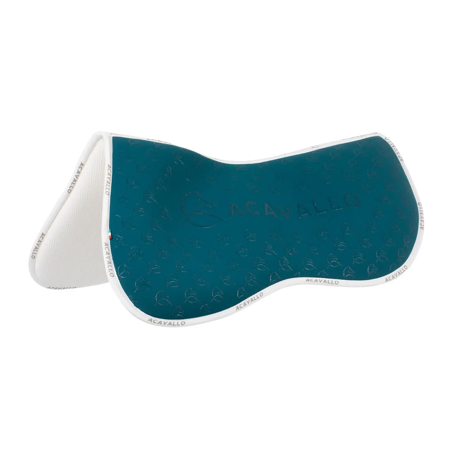 Acavallo Bleu Half Cushion For Horses With A Bamboo Fiber Underside Lycra & Memory Foam