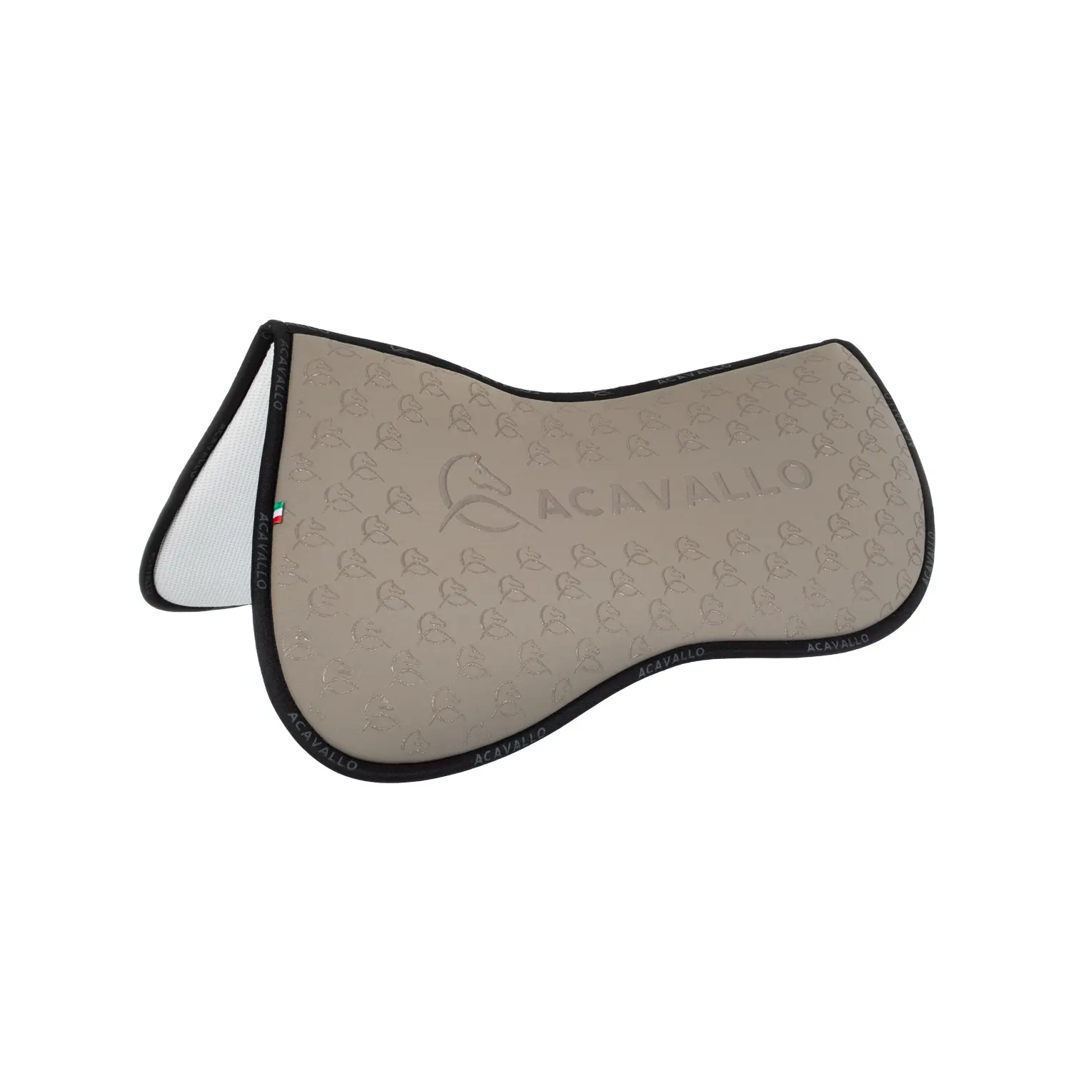 Acavallo Beige Half Cushion For Horses With A Bamboo Fiber Underside Lycra & Memory Foam