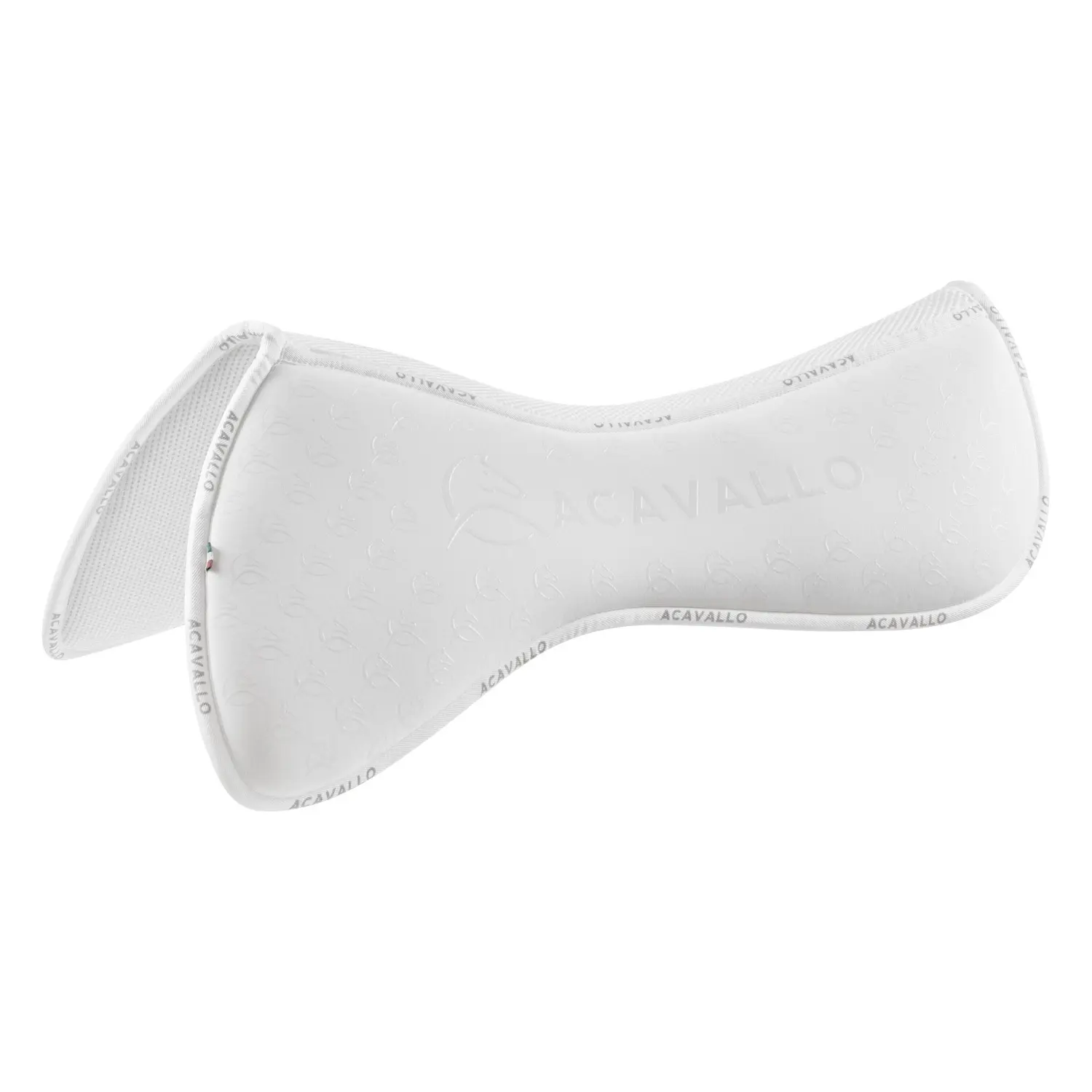 Coussinets pour cheval avec grip en silicone et fibre de bambou Acavallo Spine Free Cc Lycra & Memory Foam