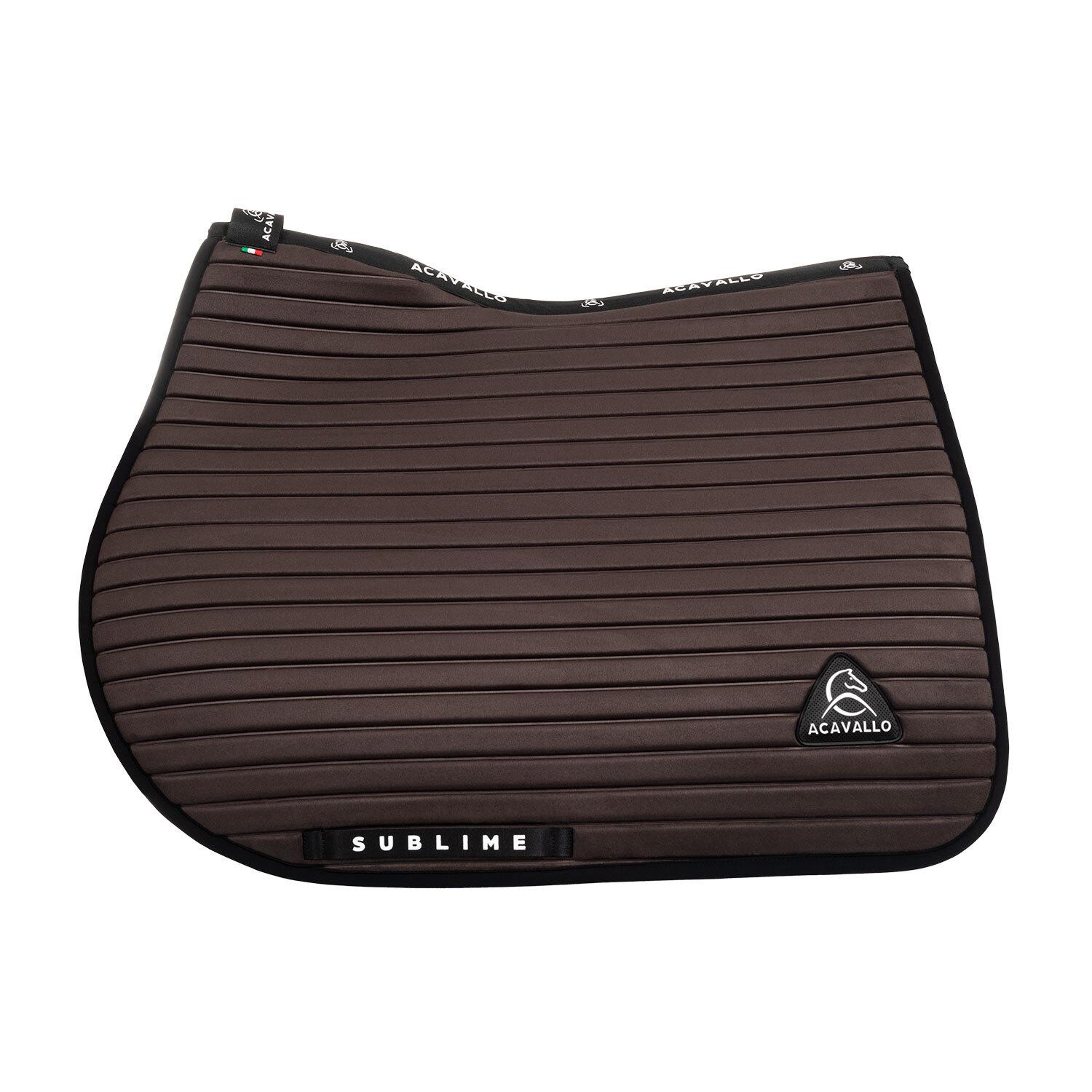 Sottopancia per cavallo da salto in camoscio a righe Acavallo