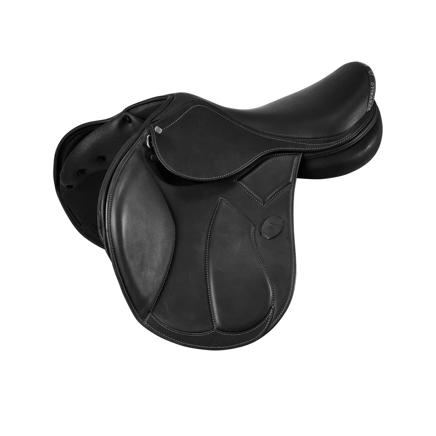 Acavallo Noir Latex Panel Jumping Saddle For Horse Modigliani