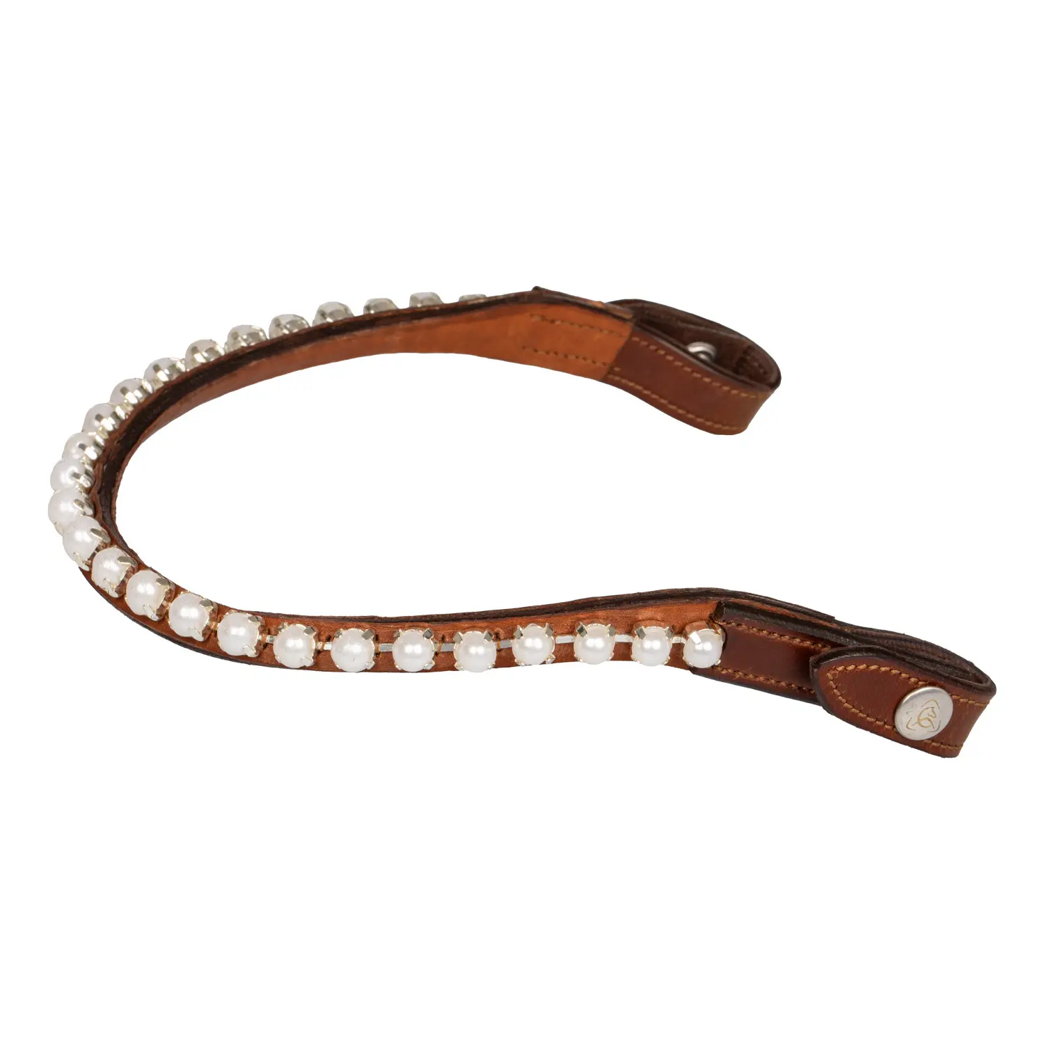 Frontal pour cheval avec perles élégantes Acavallo