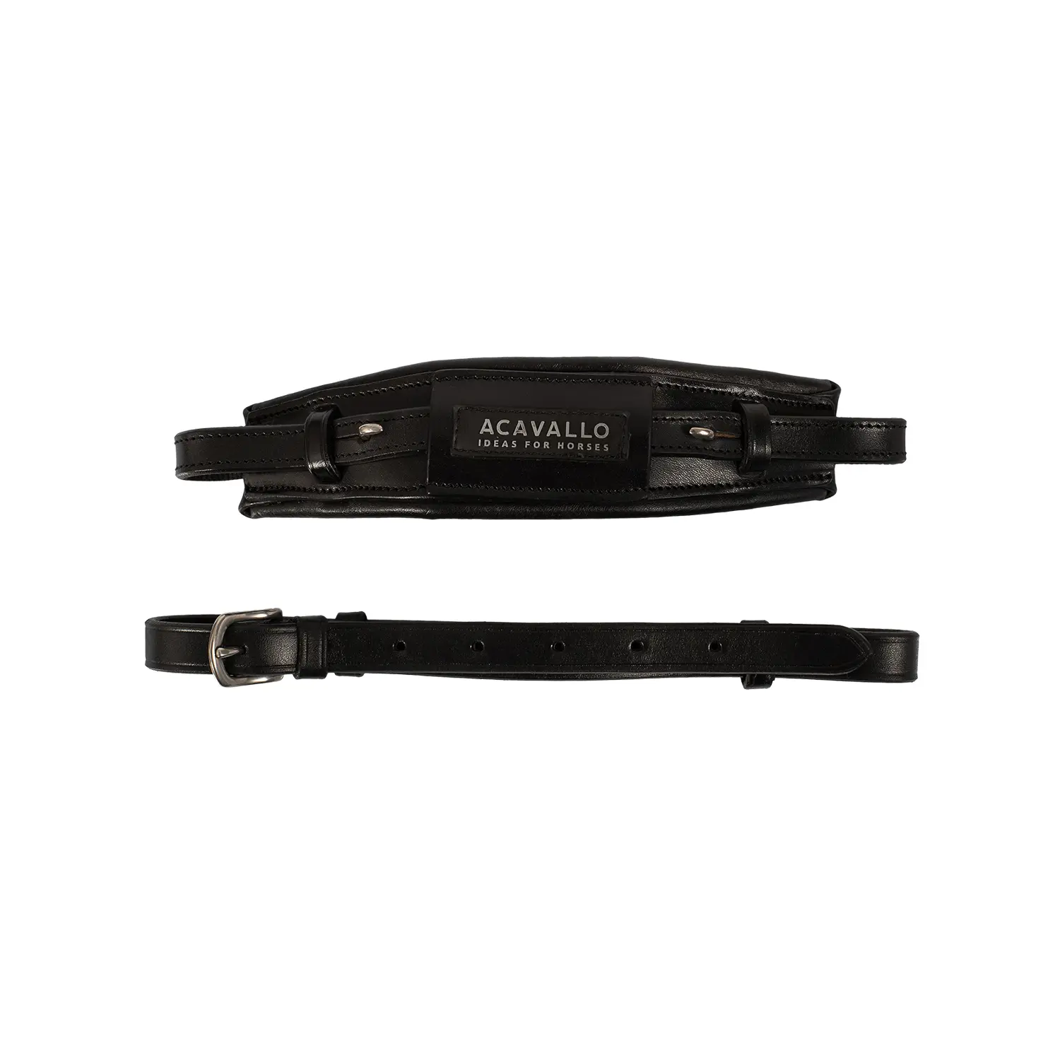 Comparer les prix de Muserolle cheval en cuir Acavallo Hackamore