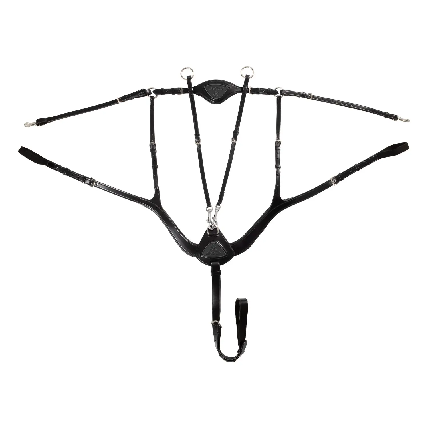 Comparer les prix de Plastron en Cuir Fixation 5 Points Acavallo