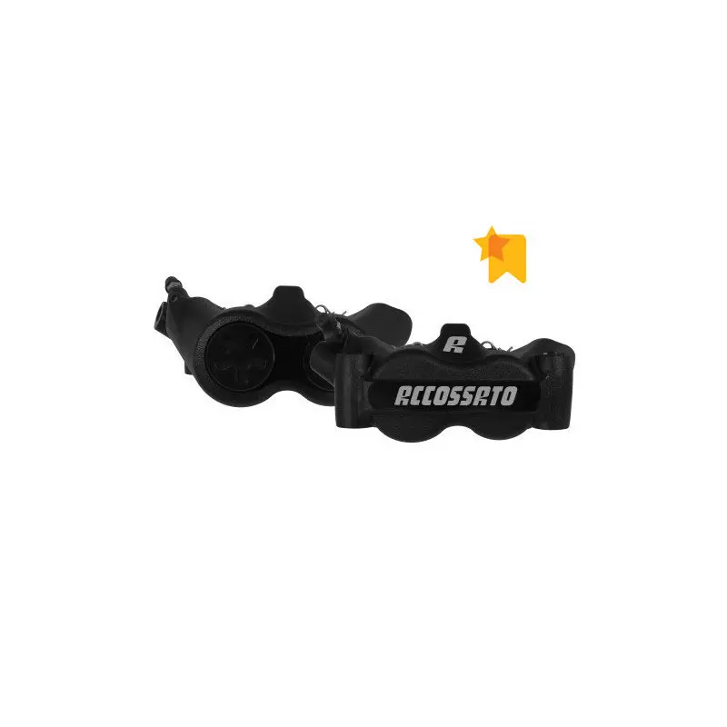 Einzelblock-Bremssattel für Motorrad mit gesinterten Belägen Accossato Radial 100 mm