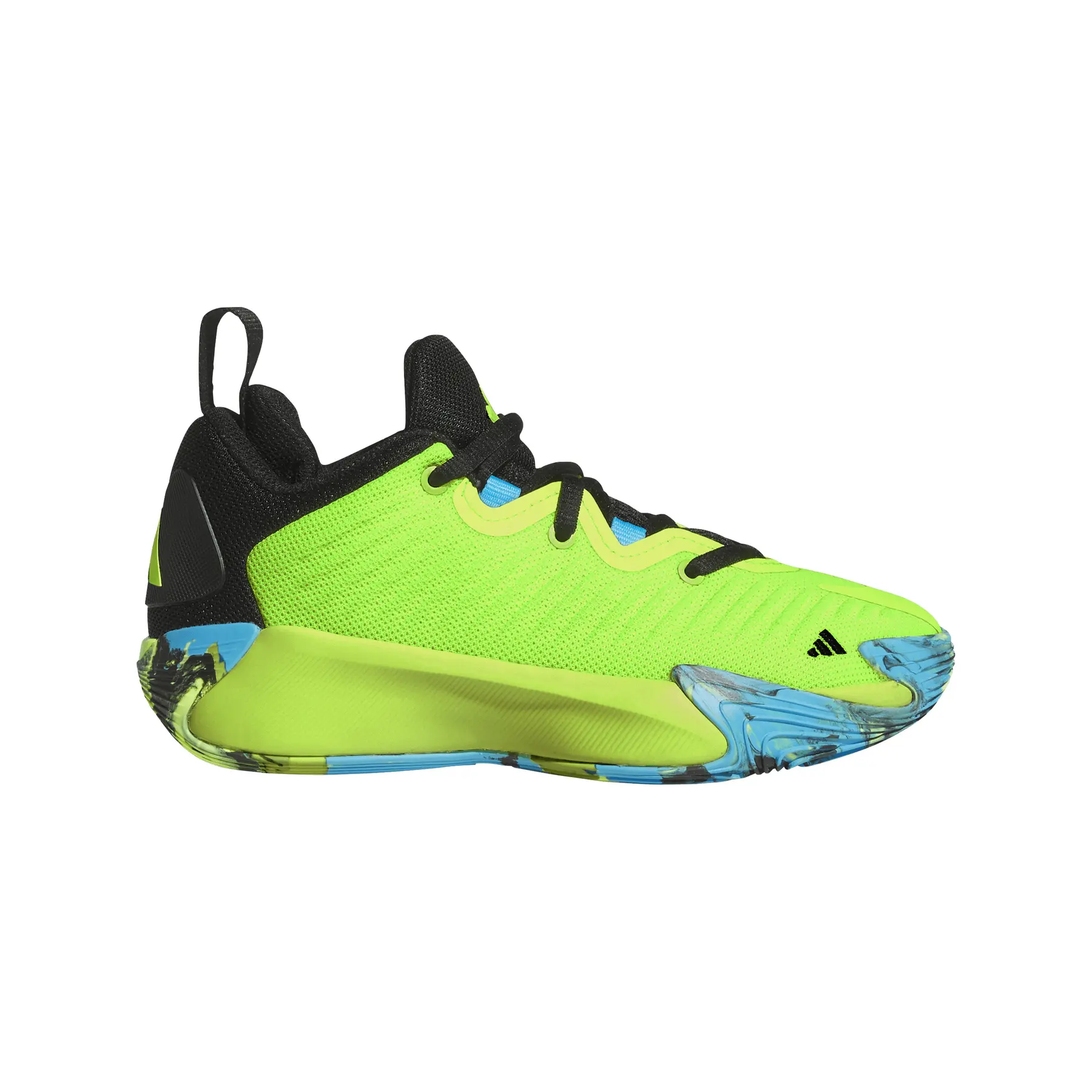 Adidas Chaussures de basketball enfant Initiation J, Vert, Taille 36 2/3