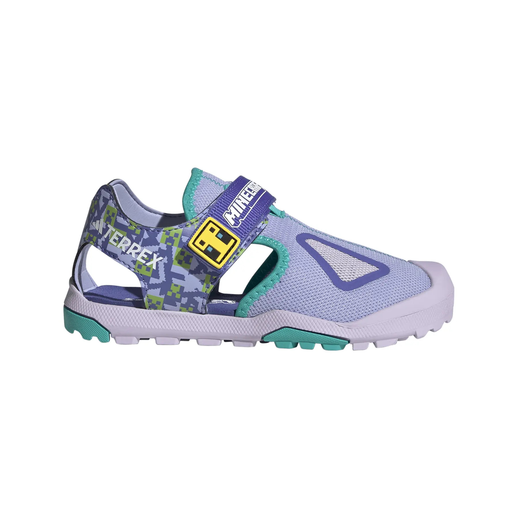 Adidas Unisex Kids Violet Hiking Sandals For Children Minecraft Terrex Captain Toey 2.0