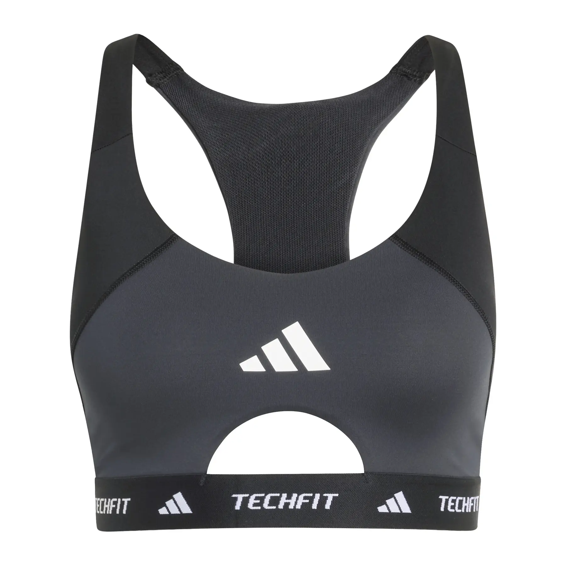 Adidas Women's Noir Sports Bra Techfit Workout Color Block