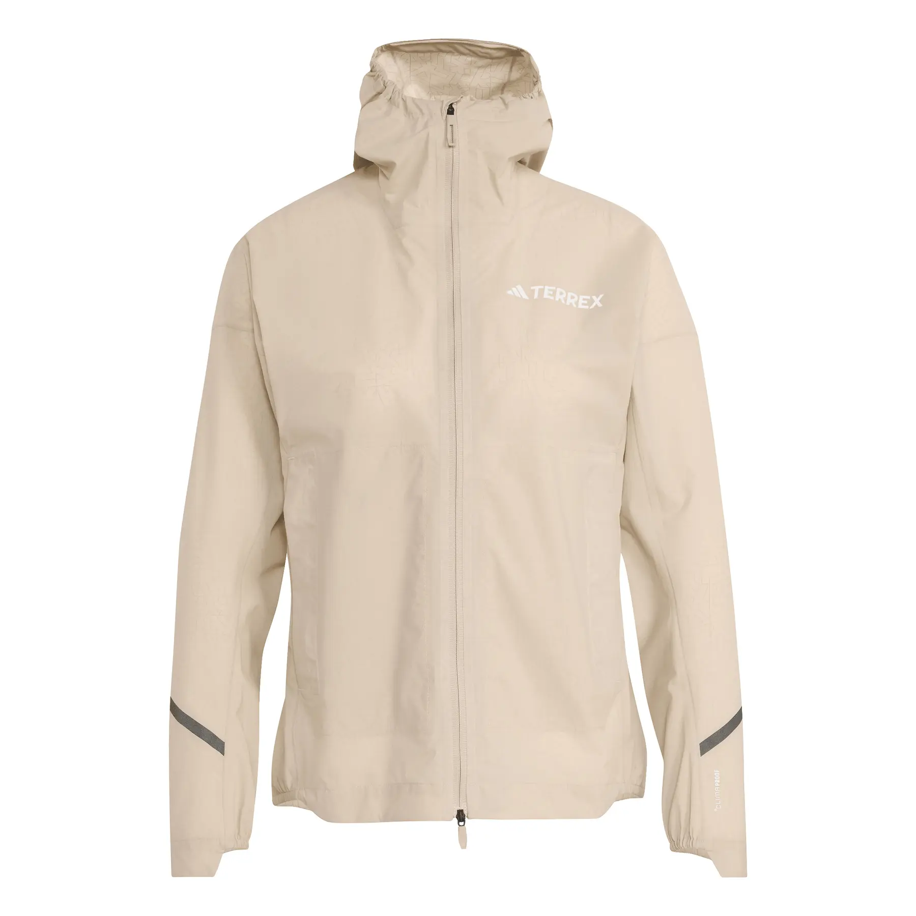 Adidas Women's Beige Hooded Jacket Terrex Xperior 2.5