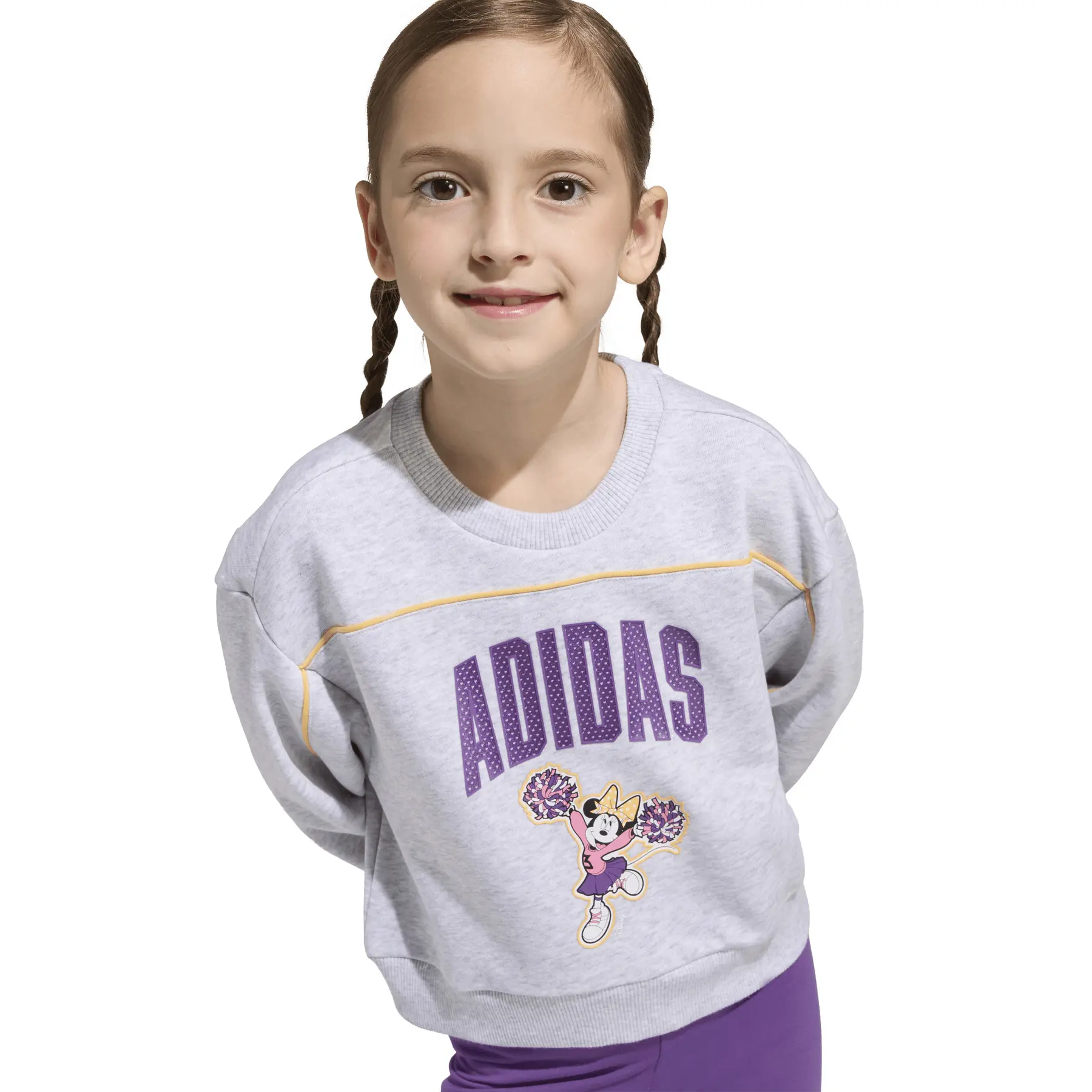 Girl's sweatshirt and leggings set adidas Disney Minnie Mouse