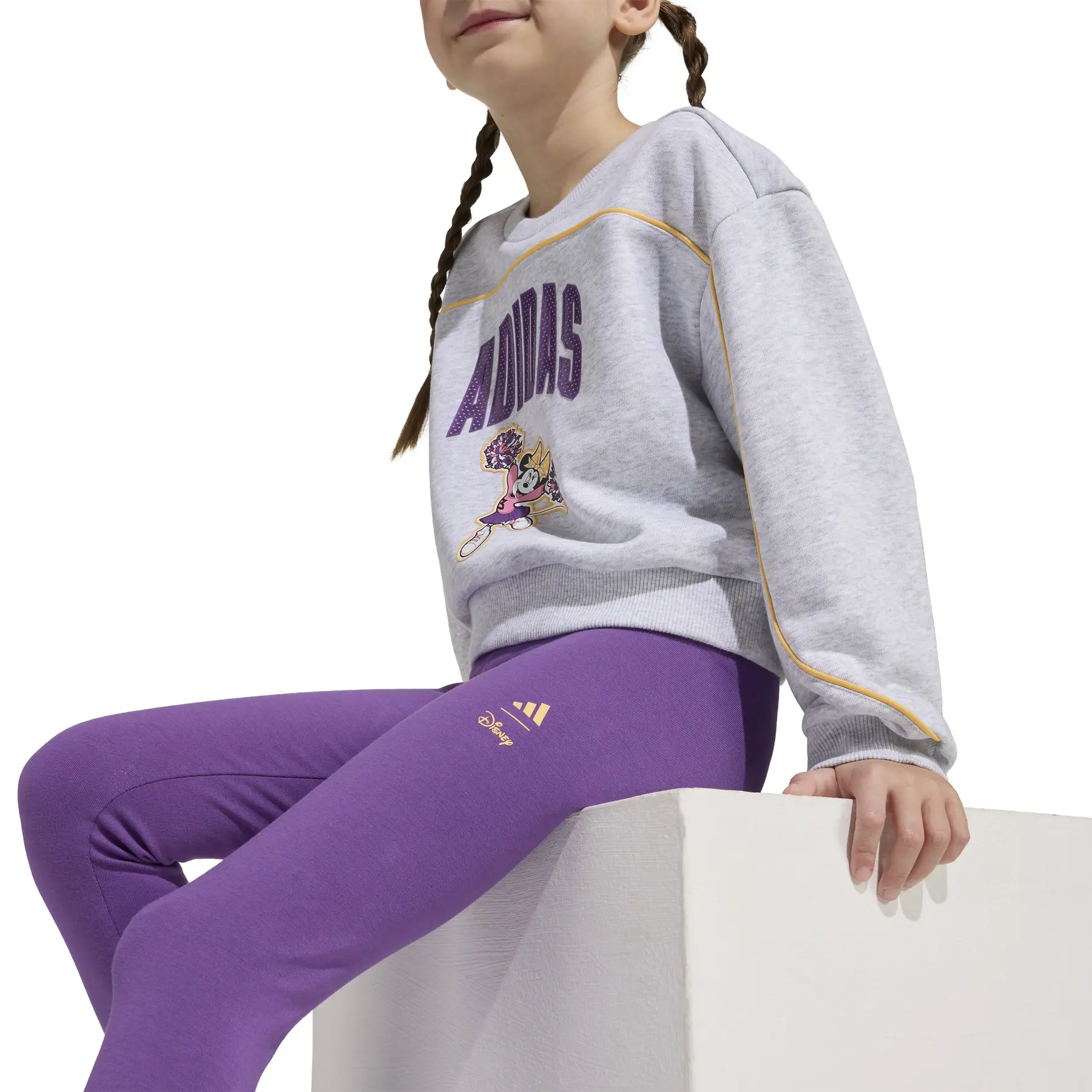 Girl's sweatshirt and leggings set adidas Disney Minnie Mouse