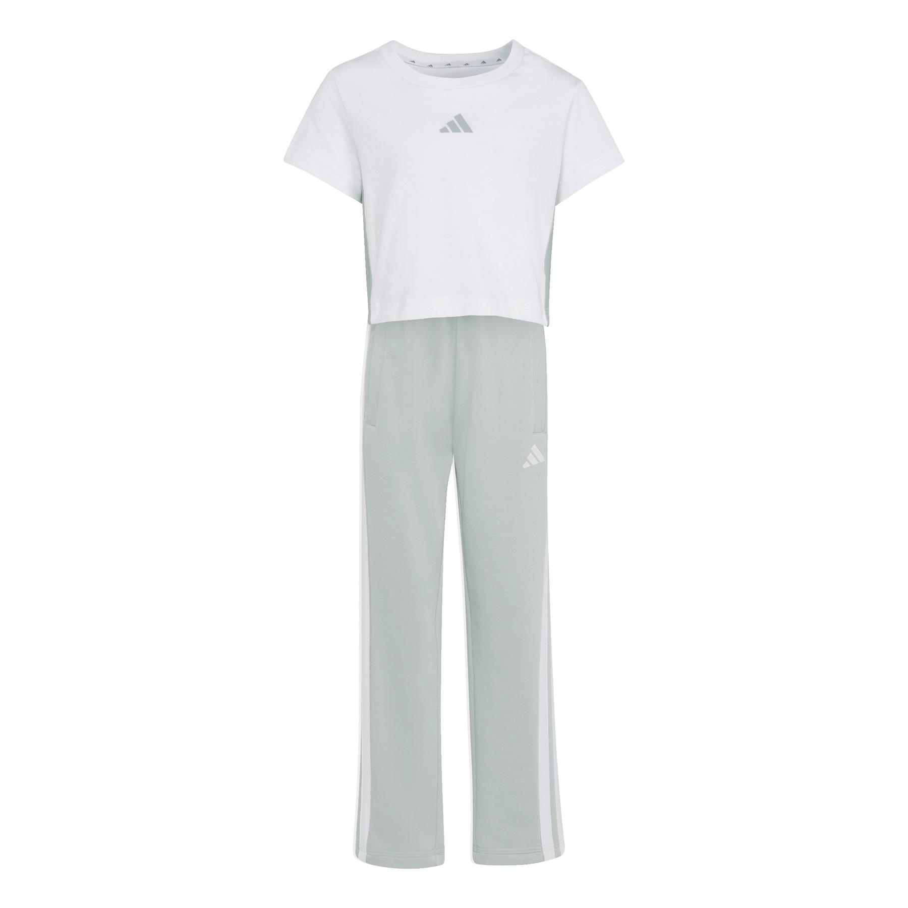 Completo t-shirt e pantaloni per bambina adidas Essentials