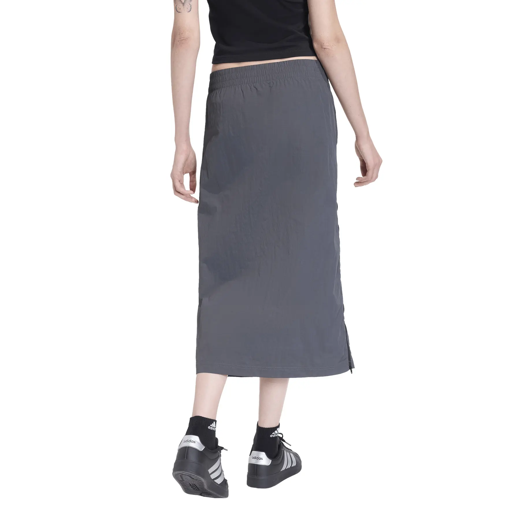 Jupe femme en jean gris foncé strass Jusline - Shop