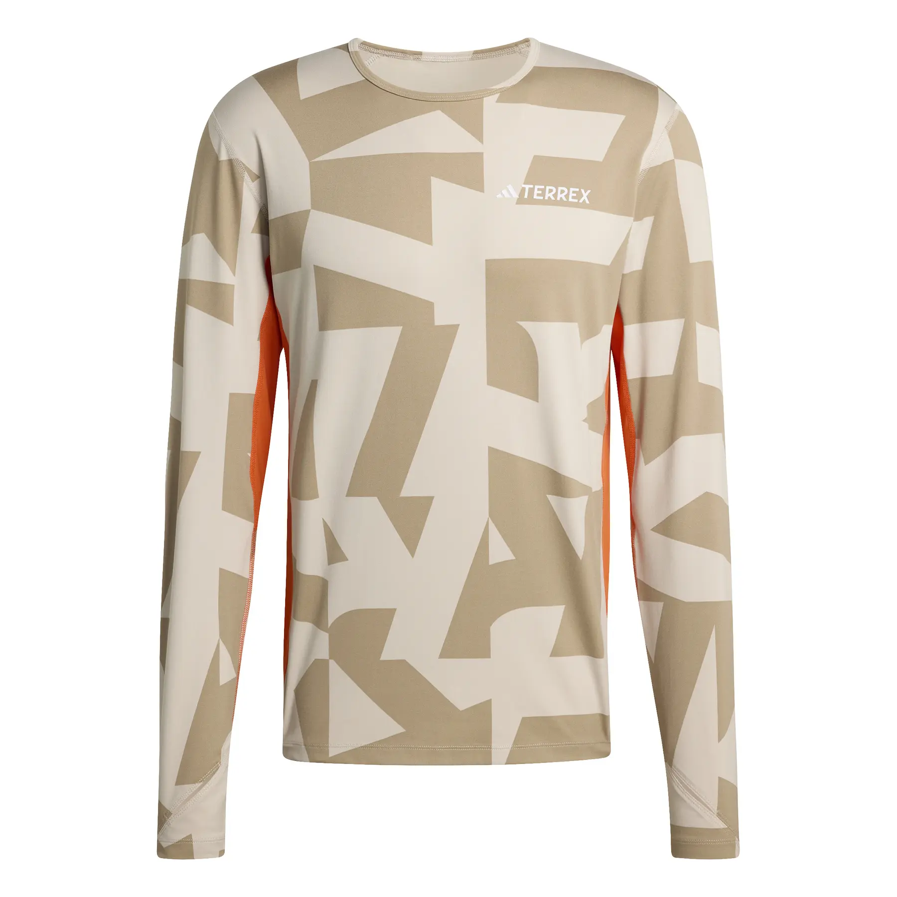 Adidas Men's Beige Long Sleeve Jersey Multi Synthetic